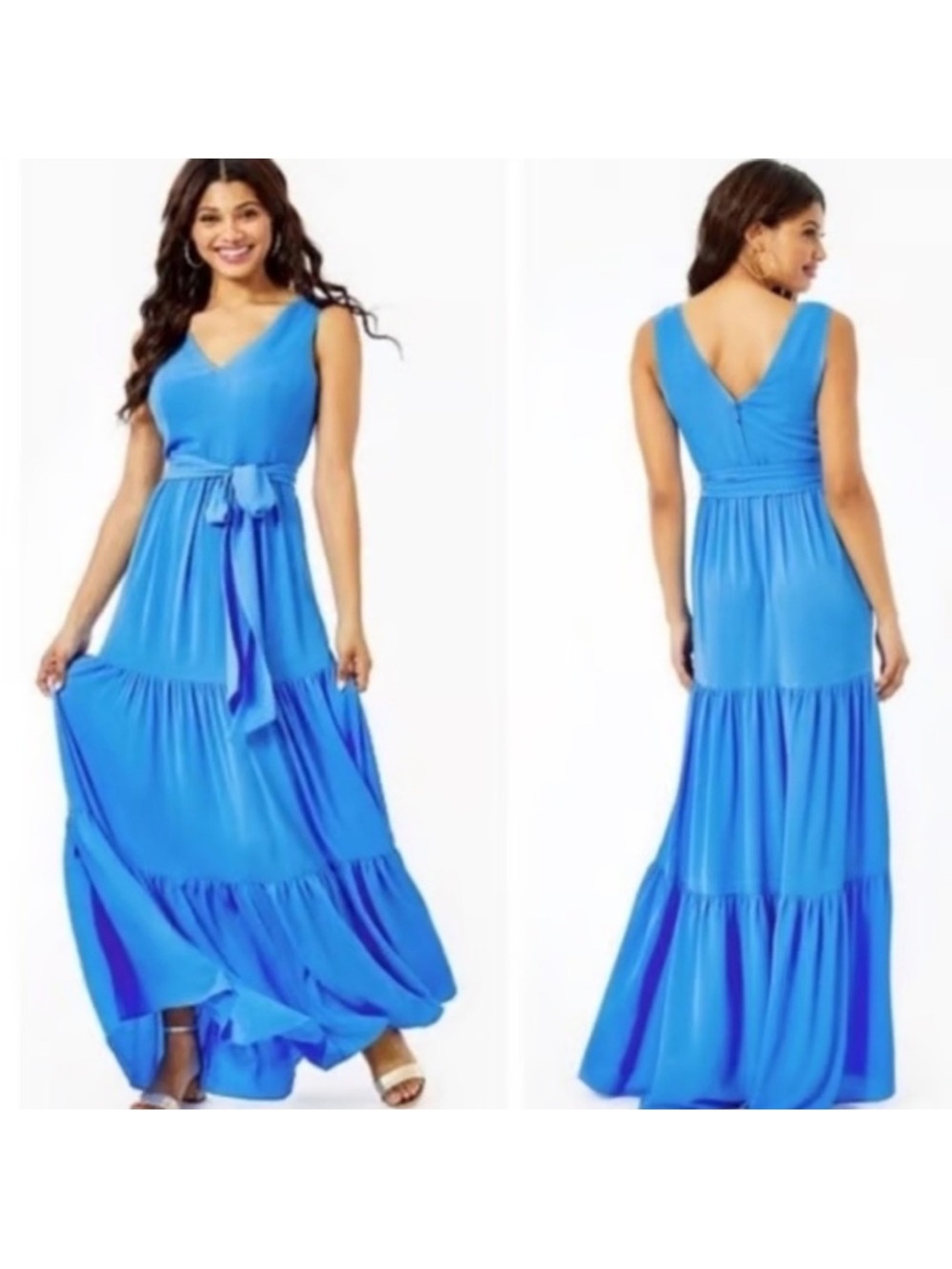 Lilly Pulitzer Maurine Maxi Dress in Thistle Blue